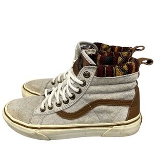 VANS Sneakers Men 5.0 / Women 6.5 Gray High Top Athletic Lace Up Scotchgard